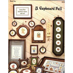 A Cupboard Full 28 Designs Vintage 1978 Cross Stitch Pattern Book